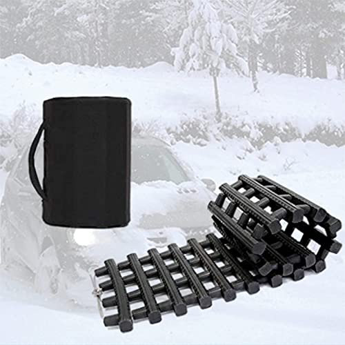 Tragbare Reifen-Traktionsmatten, 33 Zoll, rutschfeste Platte, Traktionsspuren, Griffmatten, 2 Stück, für Offroad-Rad, Reifen, Eis, Schlamm, Sand, Schnee, eingeschlossenes Fahrzeug, Selbsthilfe (Reif