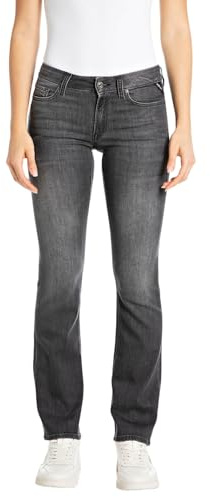 Replay New Luz Bootcut Powerstretch Denim Jeans, 097 Dark Grey, 25W x 34L para Mujer