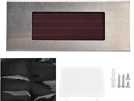 Números de Casa Con Luz Solar, Placas de Números de Puerta de Acero Inoxidable, Signo de Letras Numéricas, Placa de Dirección de Iluminación LED Resistente Al Agua IP65 Para Almacenes de Jardín