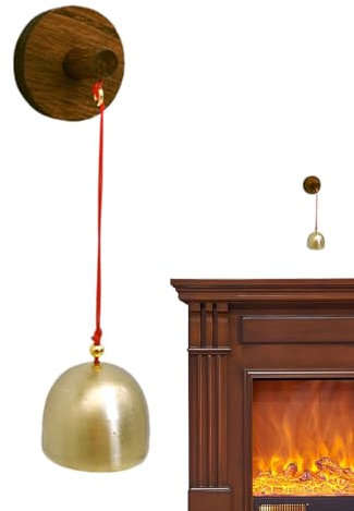 Vintage Shop Bell - Wooden Wind Chime Doorbell, Artistic Metal Door Bell | -Adhesive Unique Antique Wood Wind Chime, Retro Wall-Mounted Doorbell for Home Welcoming, Garden, Business Entry