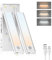 Moman LED Cocina Bajo Mueble, 20CM/2Pcs Luz Armario 1000mAh Recargable con Sensor de Movimiento Regulable 3 Colors/2 Modos Lampara sin Cable para Cocina Gabinete Pasillo, Luz-Armario-LED-Luces-Lampara