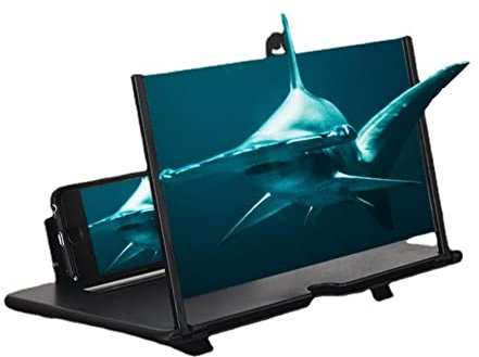 EeAaSsTy Lente di ingrandimento per cellulare, lente di ingrandimento 3D, proiettore pieghevole per la visione di film e video, adatto per tutti gli smartphone (16 pollici)