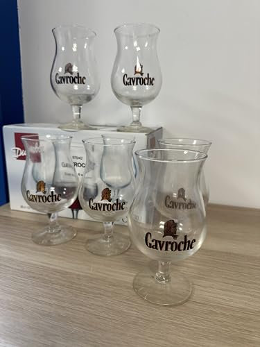Générique Lot 6 verres bière gavroche 33 cl, neuf