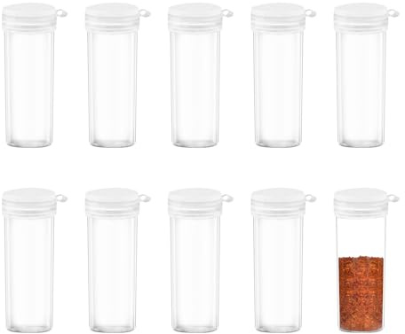 10-Stück salzstreuer klein mit deckel,mini salzstreuer für unterwegs Salt Shakers für gewürzset,6g mit Deckel Small Kleine salzstreuer,Dewürzstreuer Universal reise salz und pfefferstreuer Camping