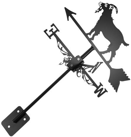 KONTONTY Metal Weather Vane Für Garten Und Patio Wetterfahne Robustem Windrichtungsanzeiger Für Außenbereich Dekoratives Gartenornament Mit Einfacher