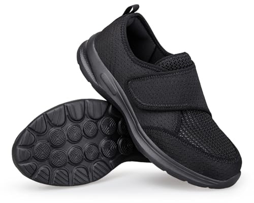 ZVJV Zapatos Pies Anchos Zapatos Ortopédicos Hombre Zapatillas Señora Mayor Ancho Especial Zapatillas Diabéticos para Mujer Extra Anchas Sandalias de rehabilitación