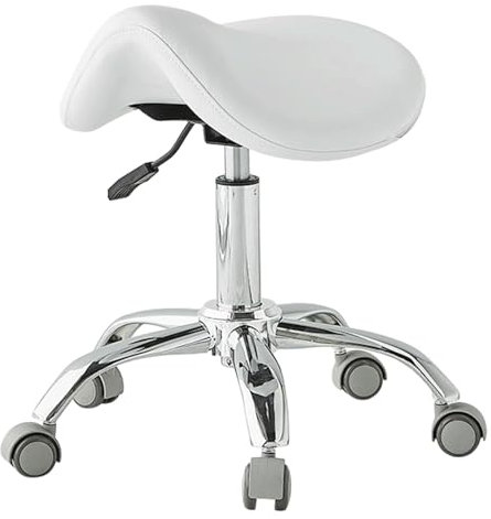 LULUMAIC Ergonomischer Sattelhocker mit Rädern Rolling Stuhlstuhl Einstellbare Höhe 49 cm-64cm Hygieniker Zahnarzt professioneller Stuhl