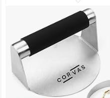 Premium Smash Burger - Kit Profesional Premium de Acero Inoxidable con Certificado EU Contacto con Alimentos - Set Hamburguesas - Prensa Hamburguesas