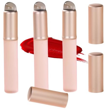Silikon-Lippenpinsel-Applikator mit Staubschutzhüllen, Lippenpeeling-Pinsel für Lippenstift, Lippenbalsam, Lipgloss und Gelee-Pinsel, Silikon-Lippenstift-Make-up-Pinsel sind leicht zu reinigen und