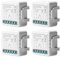 Tuya Lot de 4 modules d'interrupteur intelligent pour volet roulant WiFi 2,4 GHz Alexa Smart Commande de volet roulant par application Minuterie pour moteur de volet roulant, fonctionne avec Alexa