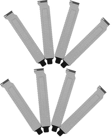 Operitacx 8pezzi Slot Vuoto Copertura del Filtro per Protezione per Slot Desktop Staffa Pci Piastra di Chiusura in Duro Piastra di Chiusura Ventilata Copertura Ventilata