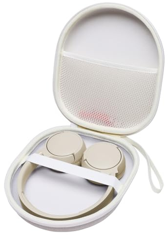 L LTGEM Hard Case for Sony Soundcore Anker JBL Bose KVIDIO Rebocico DOQAUS Noise Cancelling Bluetooth Headphones Travel Headphone Case (Case Only) Beige