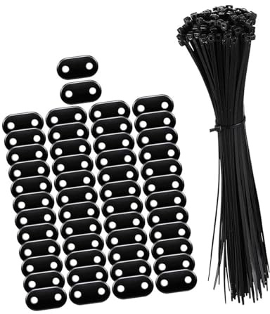 Avejjbaey Outdoor PVC Sichtschutzmatten Befestigungen Anti Wetter Befestigungsclips Geeignet zur Sicherung von Gartenzäunen Geländern Balkonen Zaun Installationszubehör