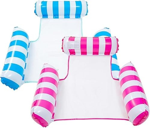 Inflatable Pool Float Hammock Sofa Lounger for Adults, inflatable lounger，Pool Hammock Floats & Pool Inflatables for Adults, inflatable pool lounger，Swimming Pool Toys & Pool Floats Chair 2PCS