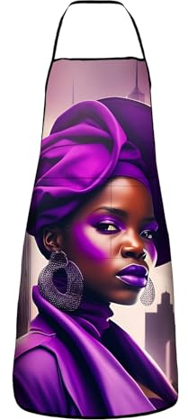 Grembiuli Afroamericano Viola Senza Formazione Di Pilling Grembiuli Industriali Senza Odore Grembiule Per Giardinaggio Barbecue Cuocere Al Forno