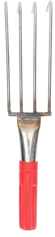 DECHOUS Râteau Main Griffes Acier Inoxydable Outil Creusage Coquille pour Plage Pelle Palourde Râteau Coquilles Manuel avec Manche Ergonomique