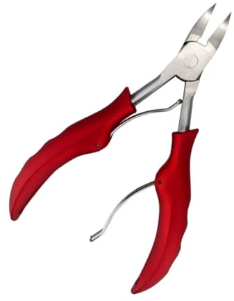 Anneome Robuster Nagelknipser mit Doppel Feder für Fußnägel Präziser Nageltrimmer für Eingewachsene und Dicke Nägel Rutschfester Griff Präzise Pediküre für Zuhause und Salon Langlebiges