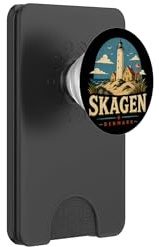 Vintage Skagen Denmark Travel Souvenir Landmark Gift PopSockets PopWallet for MagSafe