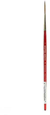 Winsor & Newton Sceptre Gold II Series 101 Short Handle Brush - Round #0000