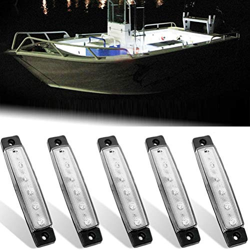 Breale Lot de 5 lampes de navigation étanches 12 V Bleu marine