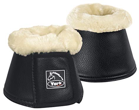 York Hufglocke Kunstleder Kunstfell Comfort Springglocken Hufschutz Ballenschutz (Full)