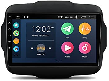 ESTOCK1 Car tablet Android 11 per Jeep Renegade Carplay integrato 2015-2021 4GB di ram 32GB di rom 9 pollici GPS autoradio navigatore WI-FI Bluetooth MirrorLink