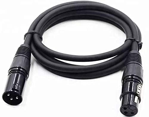 VSnetwork Cavo XLR DMX Cannon 10 Metri Maschio/Femmina Bilanciato, Professionale per Microfono, Mixer, Casse, Amplificatore (10)