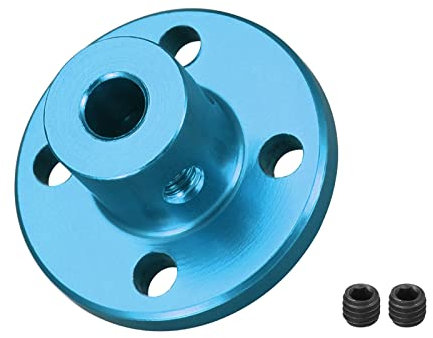 DMiotech 4mm Innendurchmesser H13xD10 Flansch Kupplung Anschluss Starre Leitfaden Welle Kuppler Welle Kupplung mit Schrauben für Basteln RC Modell Motoren Himmel Blau