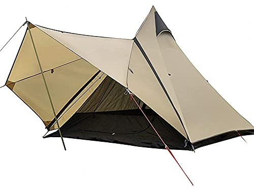 RajoNN Zelt, Camping, Pyramidenzelt, für Erwachsene, indisches Tipi-Zelt, Jurtenzelt, doppelschichtige Zelte für Outdoor-Camping, Wandern, Jagd, 3–4 Personen