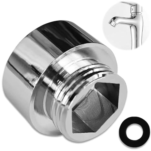 3/4 Innengewinde auf 1/2 Außengewinde Reduzierstück, Rohrverbinder, beschichteter Adapter für Duschschläuche aus hochwertigem Kupfer, Duschschlauch-Mischventil-Adapter-Reduzierer