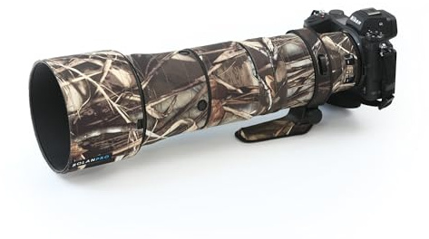 Rolanpro Revêtement camouflage pour Nikon Z 180-600 mm F/5.6-6.3 VR Housse de protection pour objectif, #19 Herbe étanche, Cache d'objectif