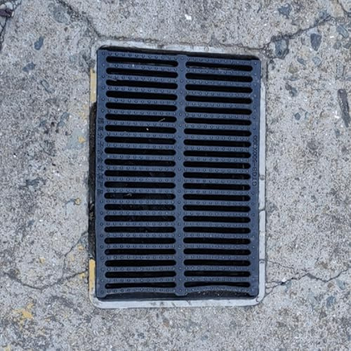 Canaleta Desague con Rejilla Tapa de Drenaje de Plástico Polimérico Engrosado para Exteriores, Rejilla de Drenaje de Alcantarillado Colocable de 50 Cm de Largo, Rejilla de Drenaje de Varios Tamaños pa