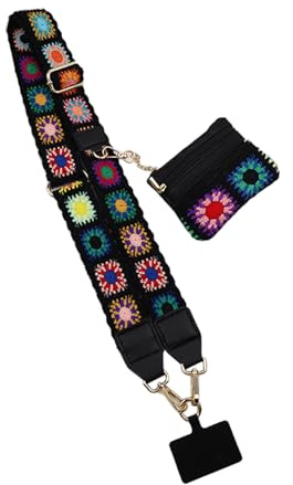 KSOPUERT Clip und Go Handygurt mit Reißverschluss Geldbörse Handykette Universal Tasche FüR handykette handgelenkschlaufe Verstellbares Schlüsselband für Mobiltelefone