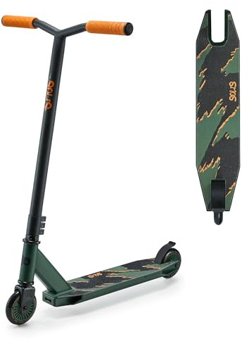 Kinderkraft SOLIS Monopattino da 5 anni, per bambini fino a 100 kg, freno in acciaio, Verde