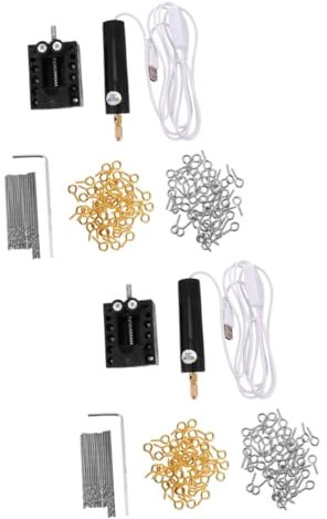 jojofuny 2sets Electric Screwdriver Mini Drill Portable USB Rotary Tools Kit Power Rotary Tools Compatible