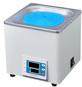 Bain-marie à huile de laboratoire, Chauffe-eau électrique à température constante à affichage numérique, bain-marie anti-séchage en acier inoxydable de laboratoire, trou,Contrôle précis de la tempéra