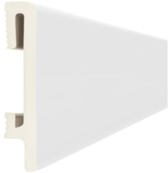 Battiscopa in SPC vari colori e misure (PF080 WHITE MIS. 8x1,5x240 cm)