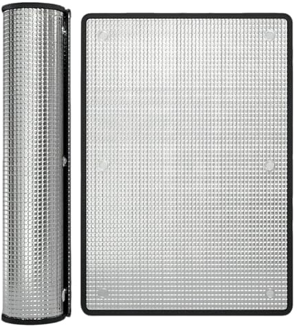 LJDJRHXH Película para Ventanas de Aluminio Aislante, 40 60 80 90 100 cm Reflector Térmico de Calor, Protección Solar de Oscurecimiento Total, Removible con Ventosas, para Terraza Balcón(120x130cm)