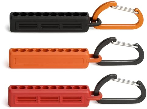Saipor 3-teiliger Schraubendreher-Bithalter Schlüsselanhänger Bohrerhalter | Bit-Halter 1/4-Zoll Bit Halter mit Karabinerhaken