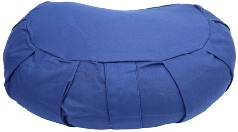 Jonlaki Cuscino di Meditazione a Mezza Luna, Copertura del Cotone, Ideale per Yoga e Meditazione, Compatto e Leggero, Supporta la Mente Calma. Sedute a Pavimento con Comfort e Supporto, (1)