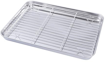 UKCOCO 2pièces Plaque De Cuisson Pour Gâteaux Set De Acier Inoxydable Accessoire De Cuisine Pour Gâteaux Et Biscuits