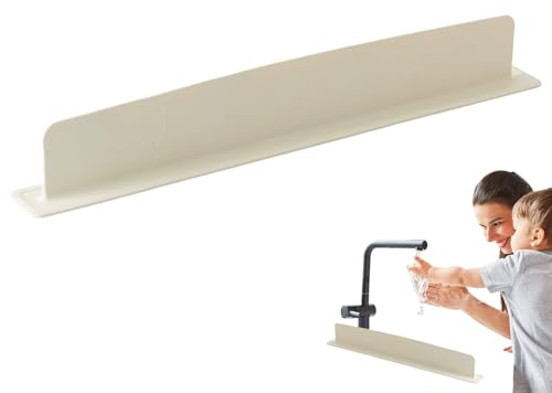 Generico Paraspruzzi Acqua Lavello | Protezione Contro Schizzi per Lavabo Bagno,Accessorio Impermeabile Barriera Superfici Vasca Lavello