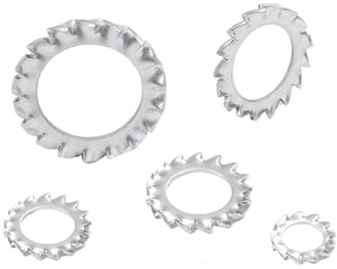 arandelas de seguridad dentadas, 5~50 Arandelas de seguridad dentadas externas M3-M30 de acero inoxidable(M10 20pcs)