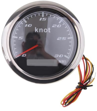 tuwiwol GPS Geschwindigkeitsmesser mit wasserdichtem Gehäuse aus Edelstahl 316L, beschlagfreiem, gebogenem Glas und langer Lebensdauer. Wasserdichter, digitaler GPS Geschwindigkeitsmesser für Schiffe.