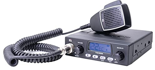 TTI Radio CB TCB-550 N avec Silencieux Automatique, Gain RF, Verrouillage du Clavier, Tous, Prise Allume-Cigare Incluse Noir