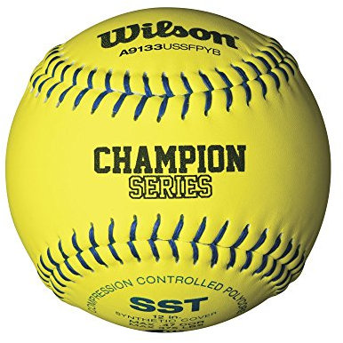 Wilson Usssa Série Cuir synthétique Softball (1 Douzaine), Optic Yellow