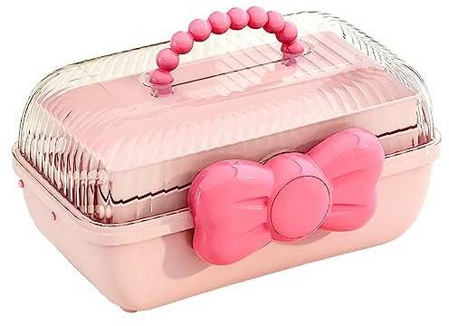 Anulely Kinder Haarschmuck Aufbewahrungs Kasten, Haargummi Organizer, Organizer Für Mädchen Haarspangen, Aufbewahrungsboxen, SüßEs MäDchen Schmuckschatulle