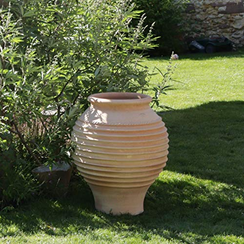 Céramique crète | grande amphore végétale en terre cuite véritable | fait main | 70 cm | Amphores pour terrasse extérieure de jardin, agave