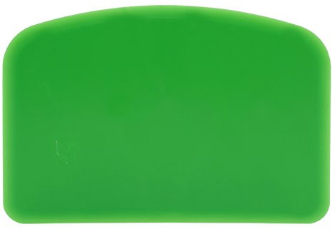 Schlesinger, raschietto a spatola, in polipropilene, flessibile, per uso alimentare, dimensioni:146 x 98 x 1,65 mm, vari colori., Polipropilene, verde, 1 pezzo