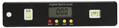 360 Winkelfinder Grad Mini Digital Winkelmesser Winkelmesser Neigungsmesser Magnetisches Bodenwinkelwerkzeug Gehrungsduplikator Winkelmesswerkzeug(200mm)